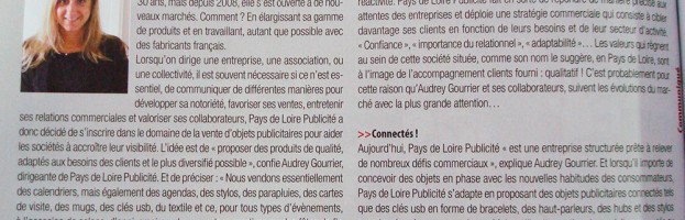 PL Publicité dans le magazine Informations Entreprises